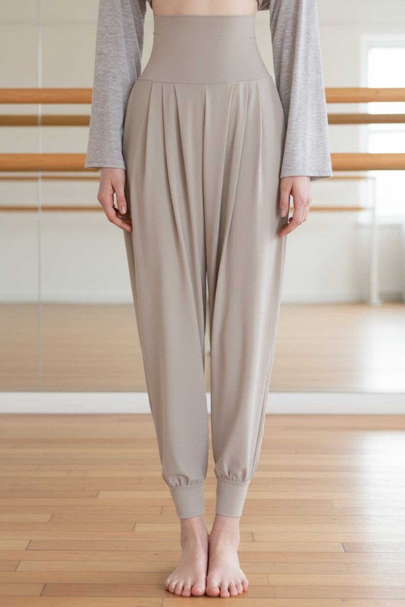 Women’s Ballroom & Fitness Dance Pants– High-Waisted