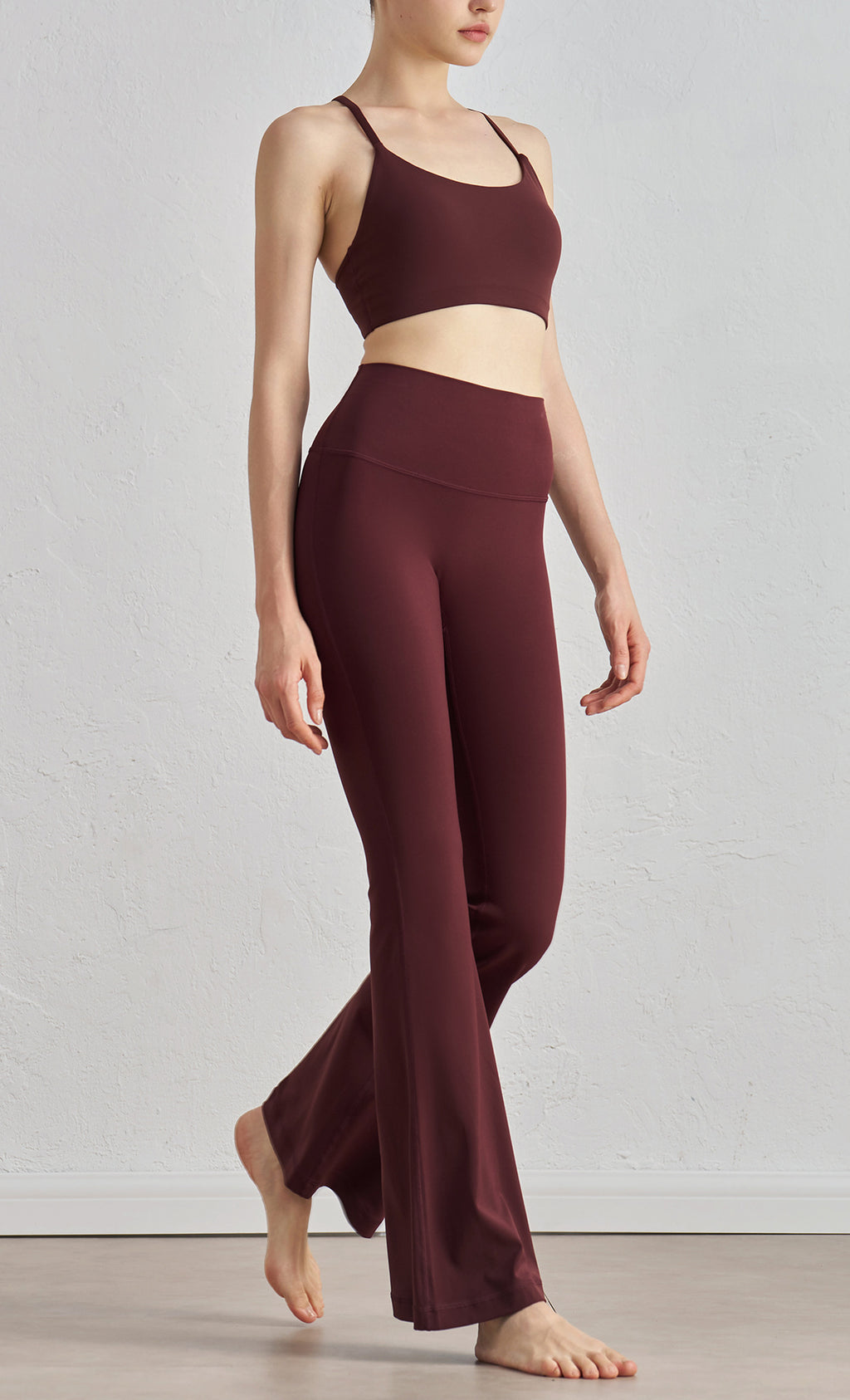 Women’s High-Waisted Flare Dance Pants – Lightweight