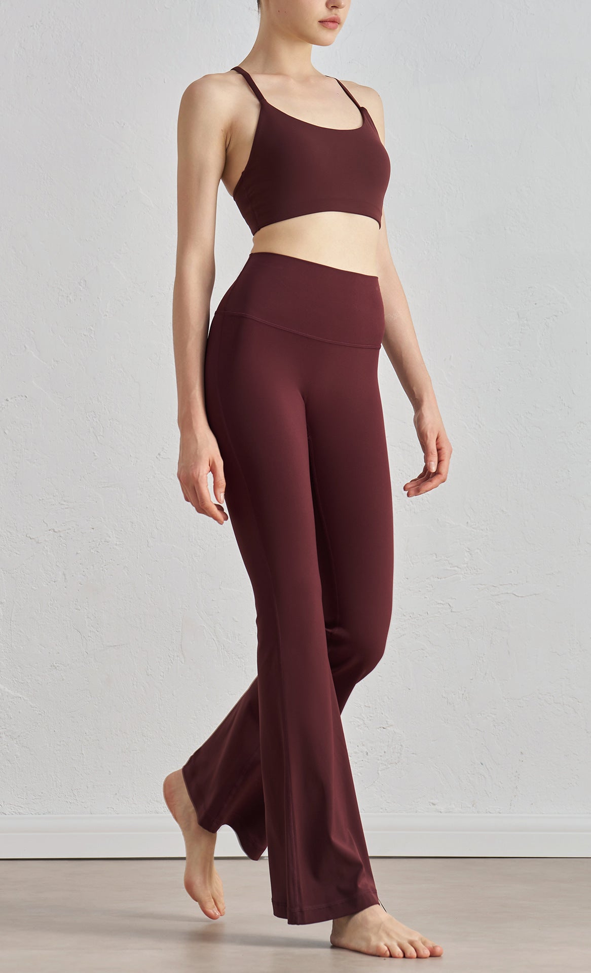 Women’s High-Waisted Flare Dance Pants – Lightweight