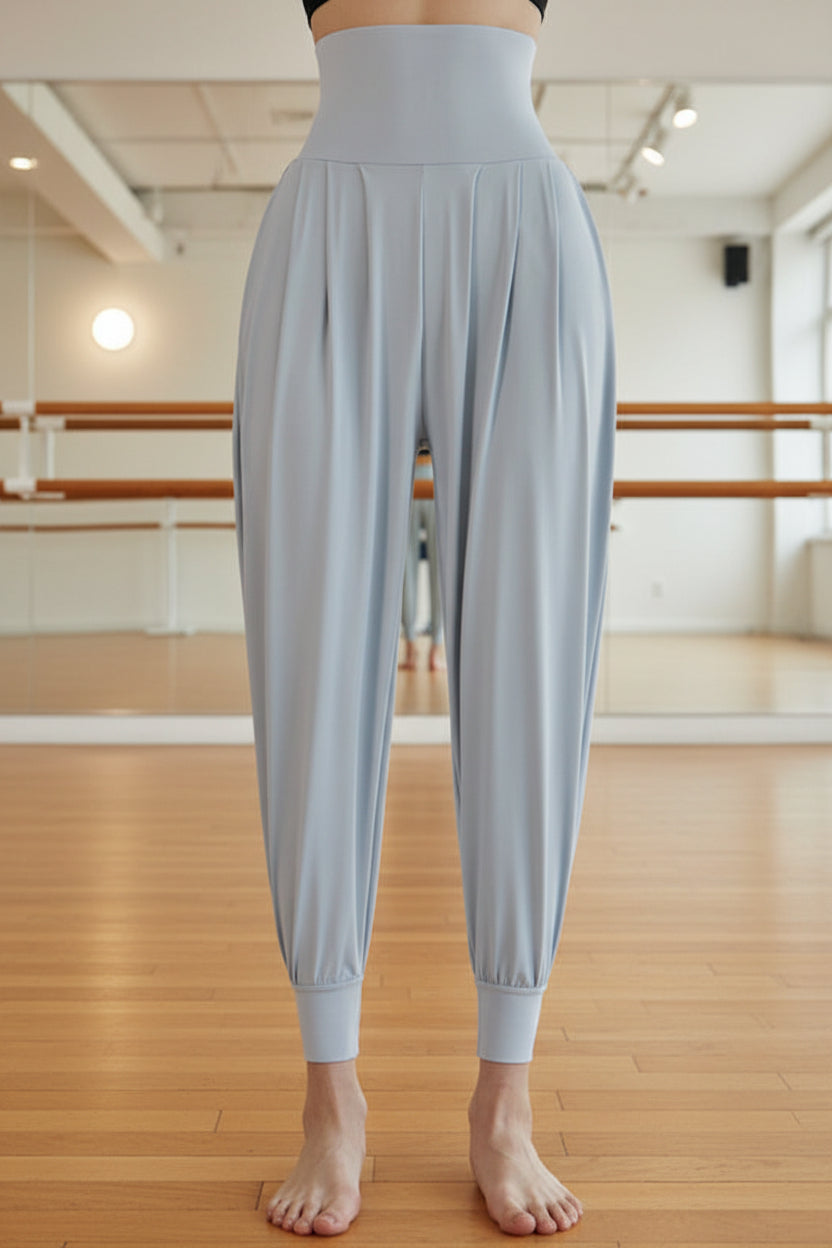 Women’s Ballroom & Fitness Dance Pants– High-Waisted
