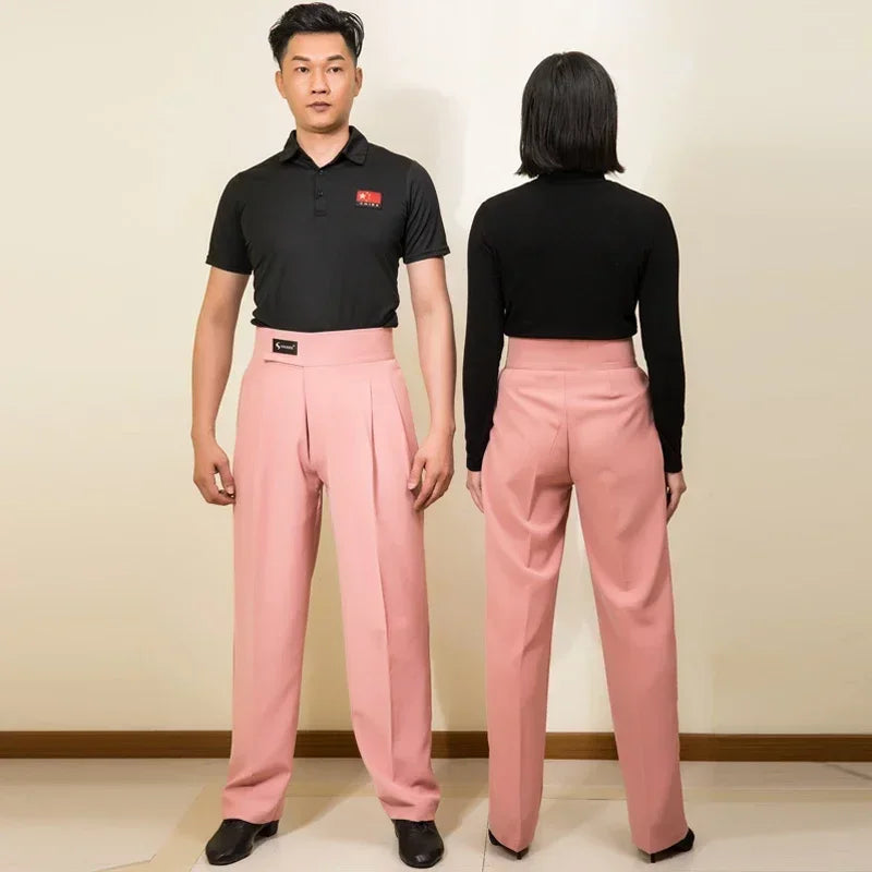 Unisex Ballroom Dance Pants – Professional Adult Competition Dancewear for Latin, Modern & Practice