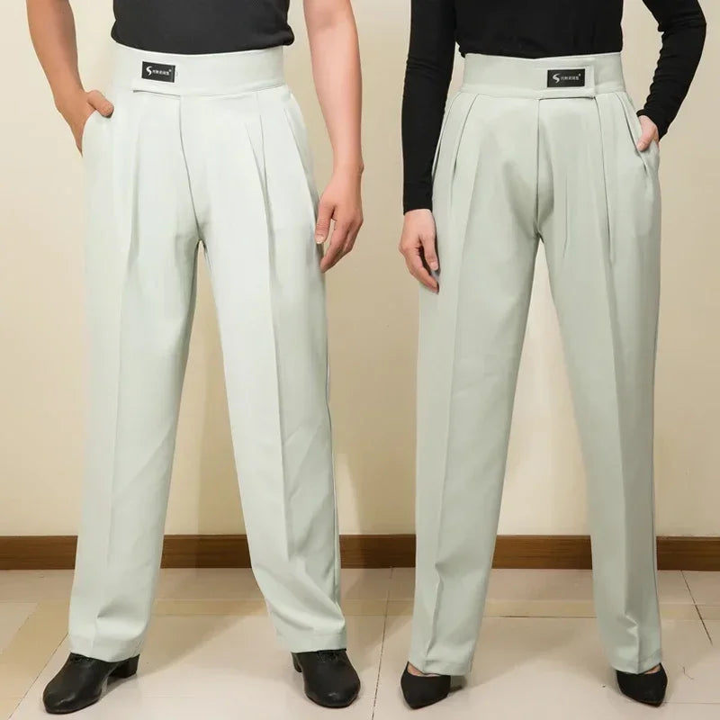 Unisex Ballroom Dance Pants – Professional Adult Competition Dancewear for Latin, Modern & Practice