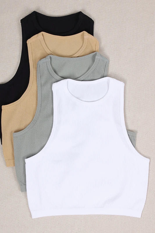 Dance Crop Top | Women's Seamless Athletic Tank for Studio & Performance