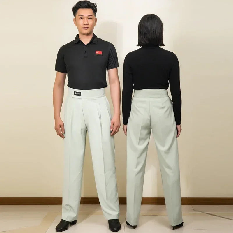 Unisex Ballroom Dance Pants – Professional Adult Competition Dancewear for Latin, Modern & Practice