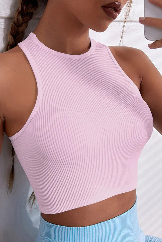 Dance Crop Top | Women's Seamless Athletic Tank for Studio & Performance