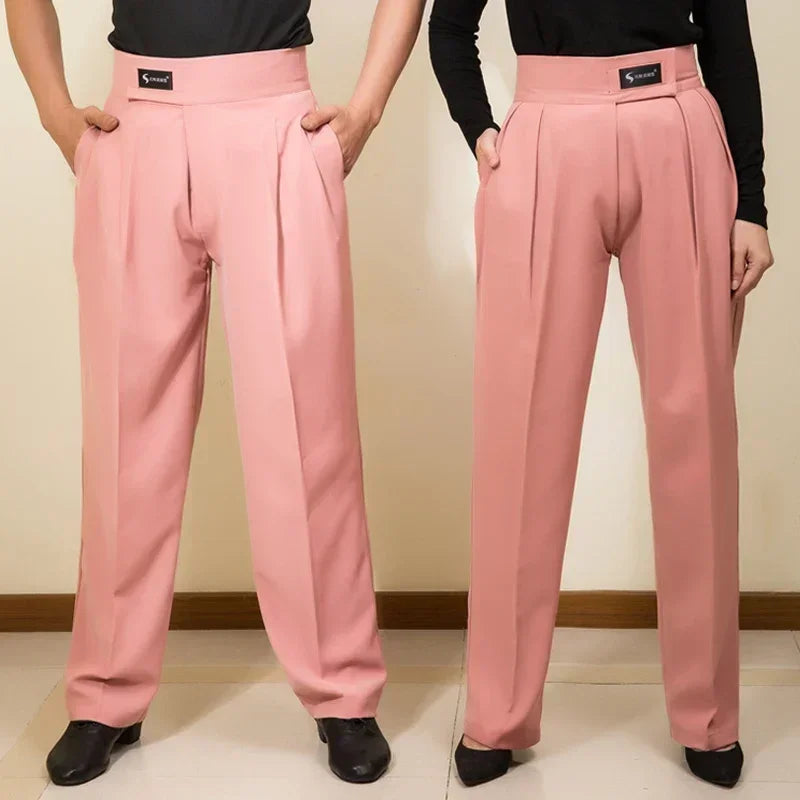 Unisex Ballroom Dance Pants – Professional Adult Competition Dancewear for Latin, Modern & Practice
