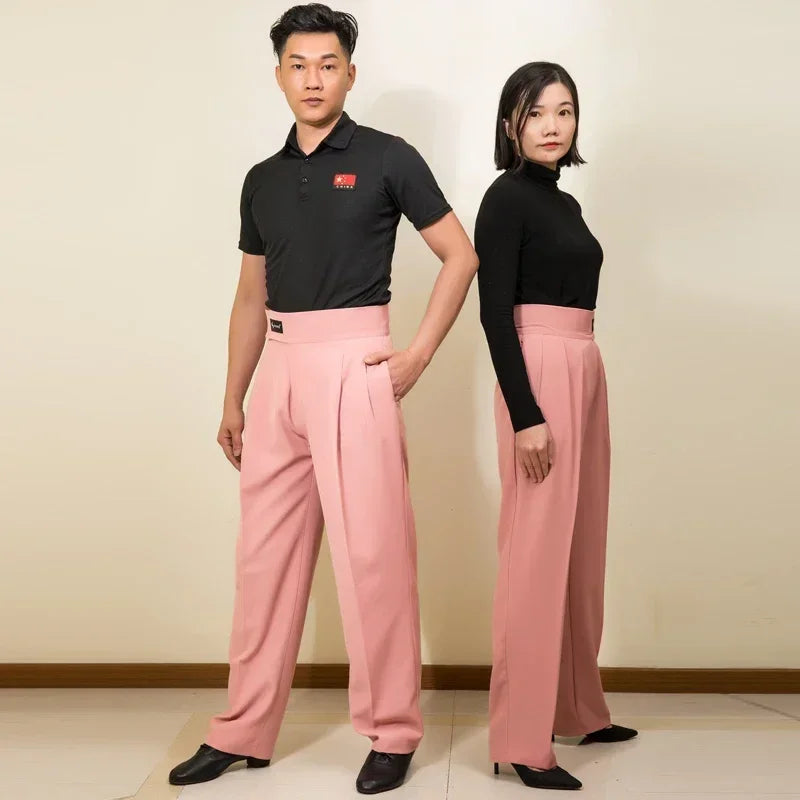 Unisex Ballroom Dance Pants – Professional Adult Competition Dancewear for Latin, Modern & Practice