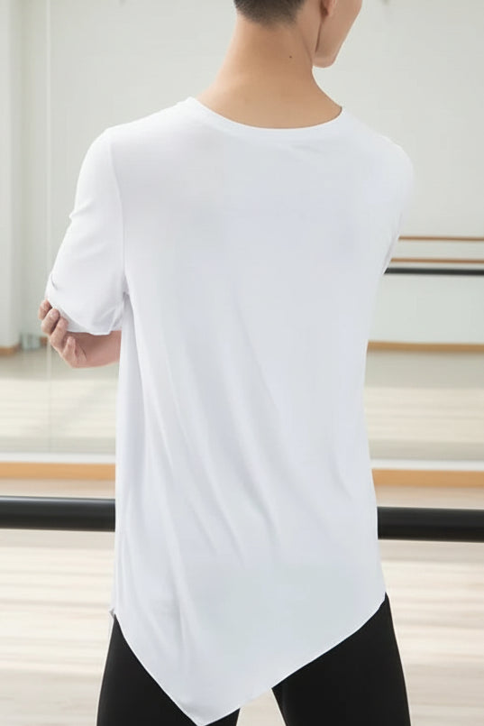 Men's Latin Dance Top | Avant-Garde Loose Ballroom Shirt