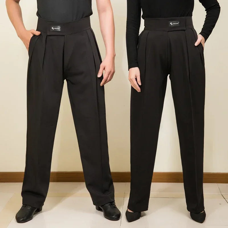 Unisex Ballroom Dance Pants – Professional Adult Competition Dancewear for Latin, Modern & Practice